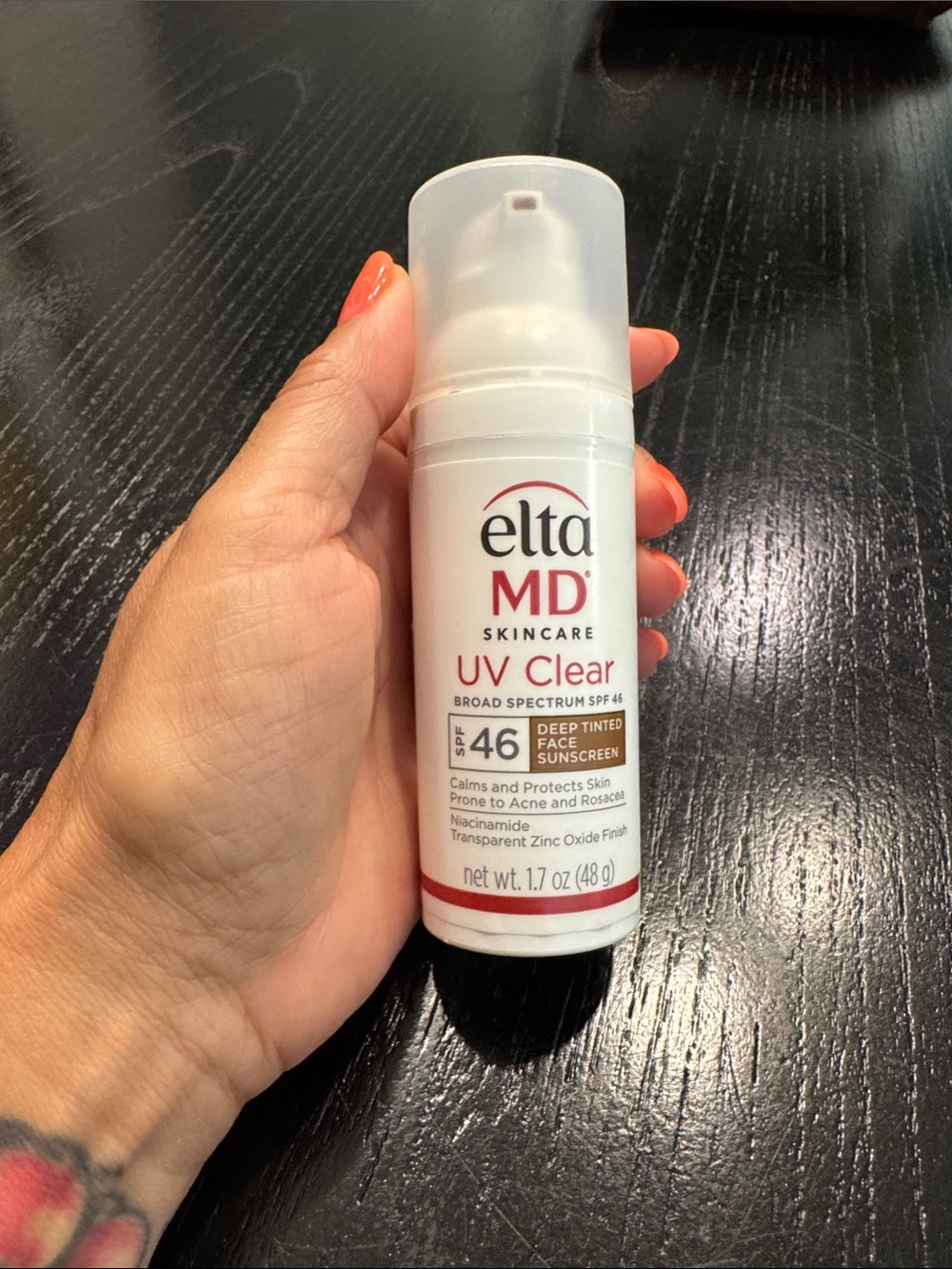 EltaMD UV Clear SPF 46 Deep Tinted Face Sunscreen - White Bottle